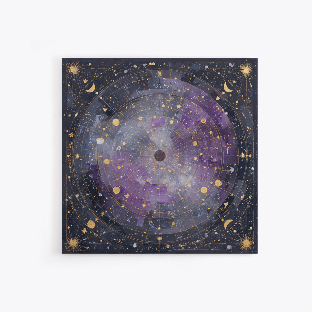 Scorpio Formed from Stars and Jeweled Shadows Canvas Print, Astrology Art, Statement Artwork, Living Room Decor, Oil Painting, AST-1x1-82