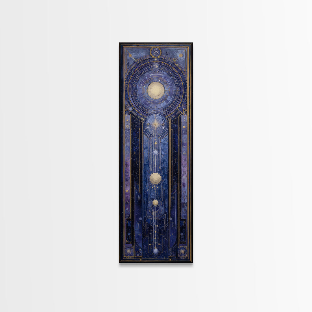 Scorpio Formed from Stars and Jeweled Shadows Canvas Print, Astrology Art, Astronomy Print, Living Room Decor, Fine Art, Zodiac, AST-1x3-22