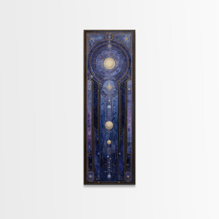 Scorpio Formed from Stars and Jeweled Shadows Canvas Print, Astrology Art, Astronomy Print, Living Room Decor, Fine Art, Zodiac, AST-1x3-22