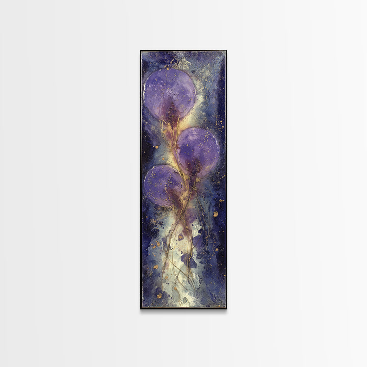 Celestial Twins Surrounded by Mirrored Moons Framed Canvas Print, Astrology Art, Wall Art, Living Room Decor, Oil Painting, AST-1x3-45