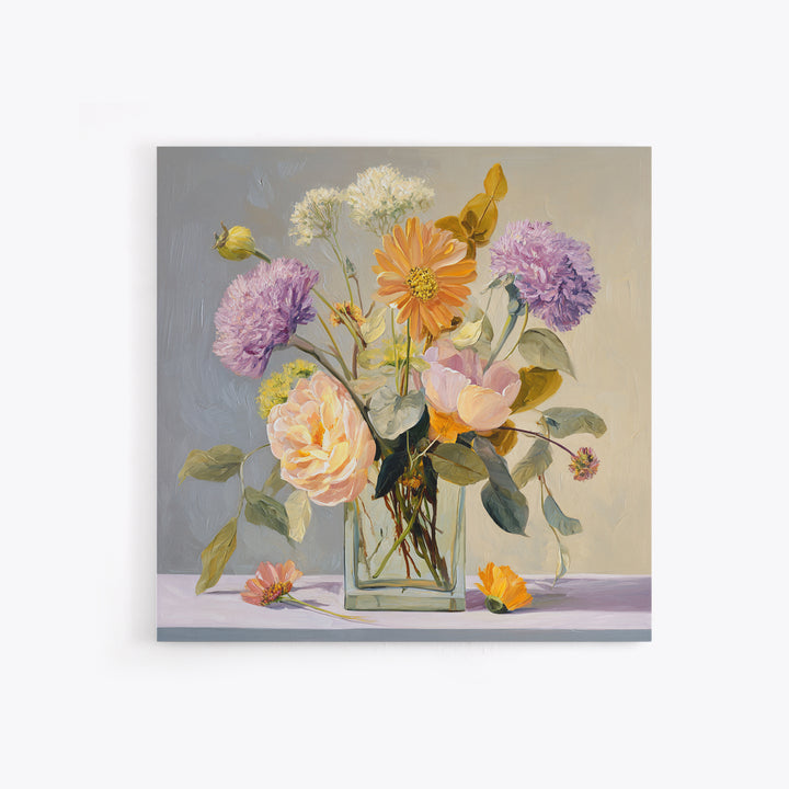 Warm Fireplace Still Life Framed Canvas Print, Bed and Breakfast Art, Bedroom Prints, Living Room Decor, Fine Art, BAB-1x1-42