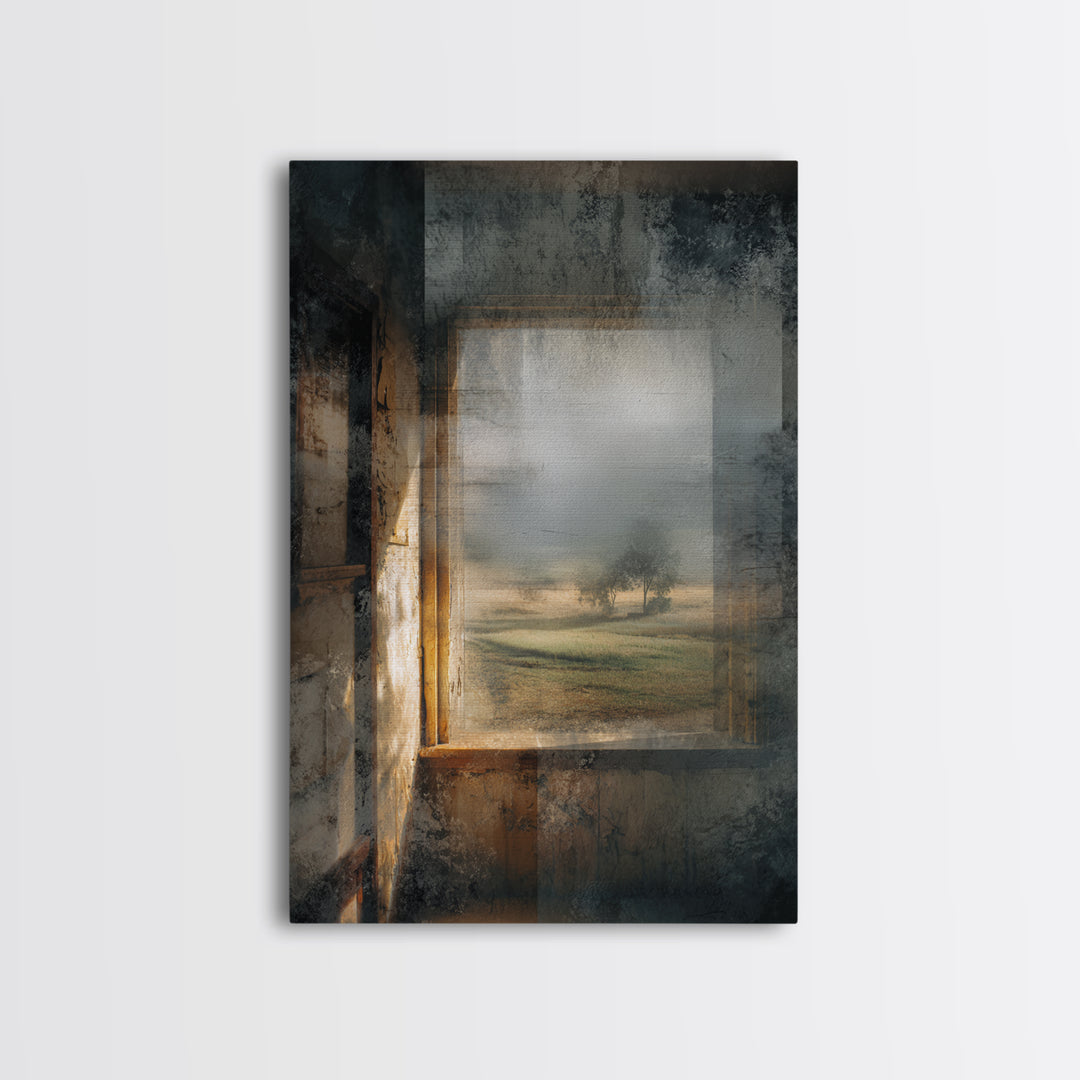 Old Farmhouse Landscape Canvas Print, Bed and Breakfast Art, Canvas Wall Art, Living Room Decor, Fine Art, Above Bed Decor, BAB-2x3-39