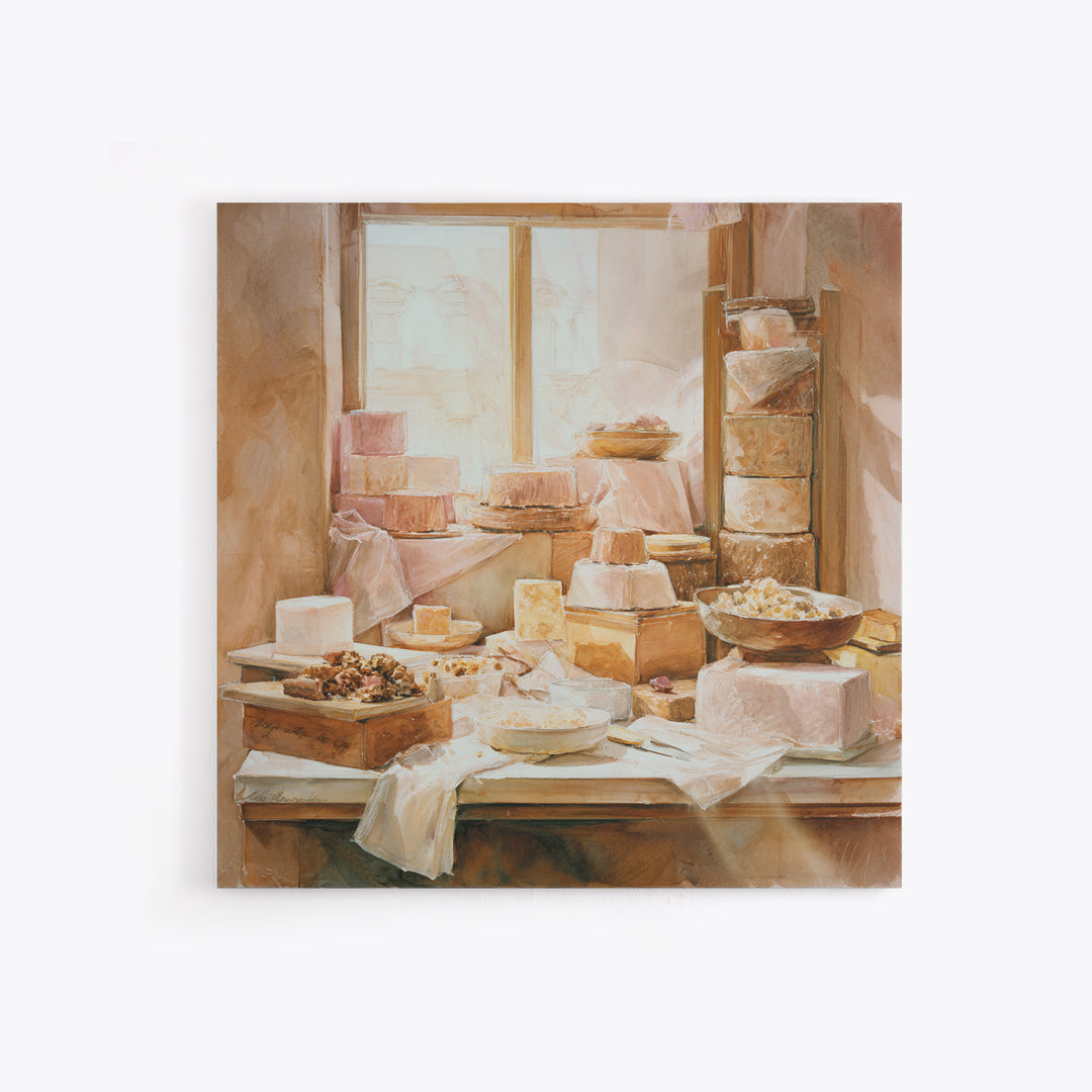 French Patisserie Window Display of Pastel Pastries Canvas Print, Bakery Art, Kids Art, Bakery Decor, Fine Art, Patisserie, BAK-1x1-26