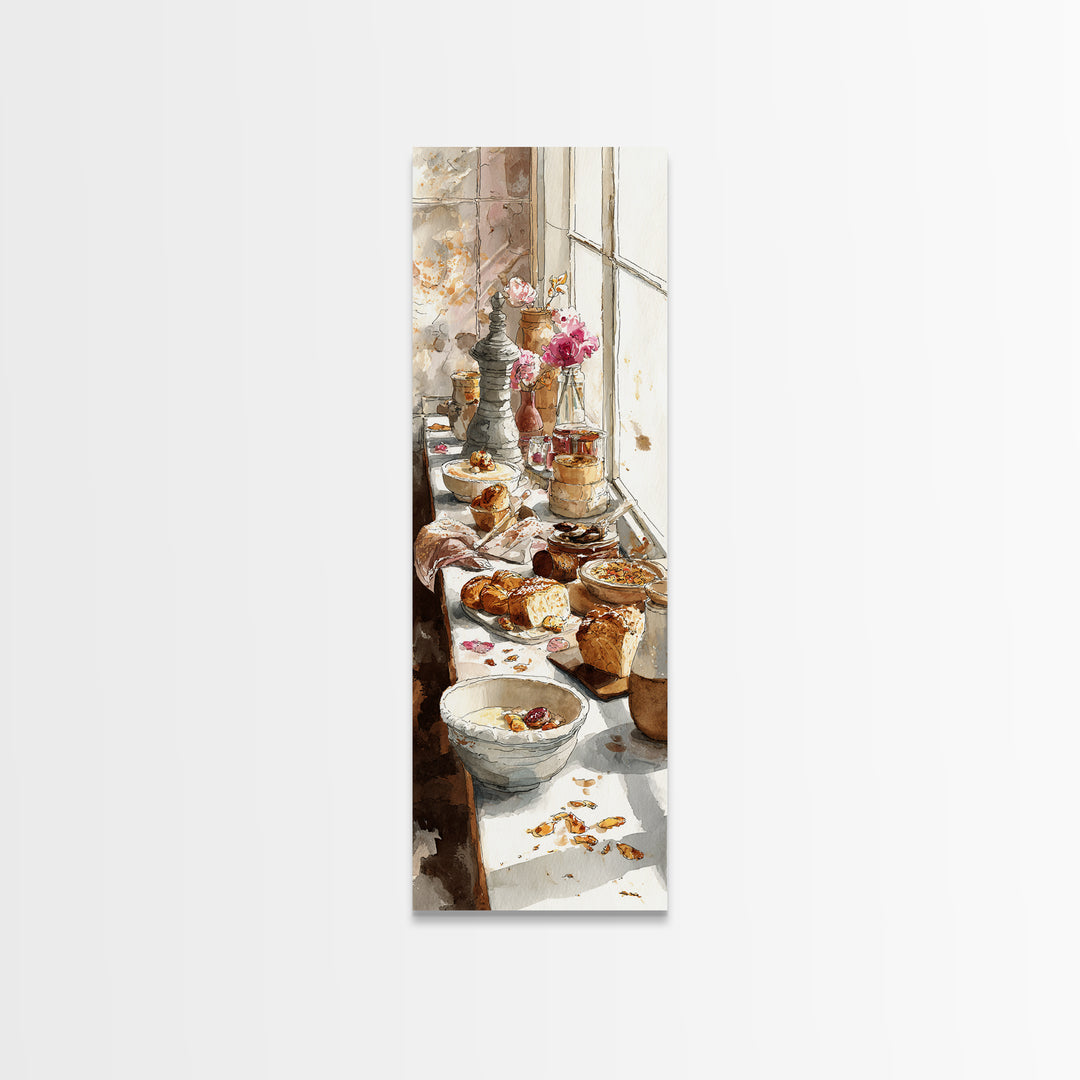 French Patisserie Window Display of Pastel Pastries Canvas Print, Bakery Art, Gallery Decor, Bakery Decor, Fine Art, Patisserie, BAK-1x3-14