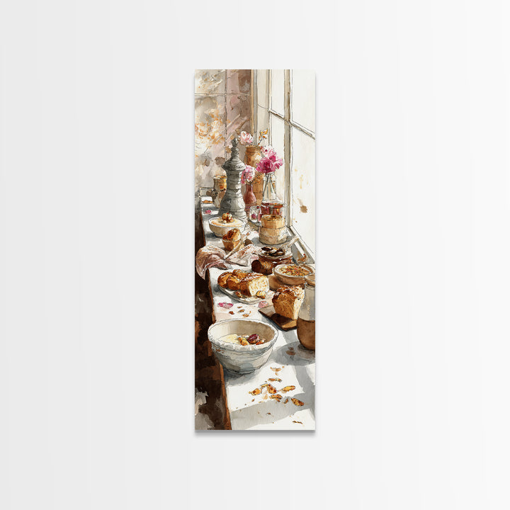 French Patisserie Window Display of Pastel Pastries Canvas Print, Bakery Art, Gallery Decor, Bakery Decor, Fine Art, Patisserie, BAK-1x3-14