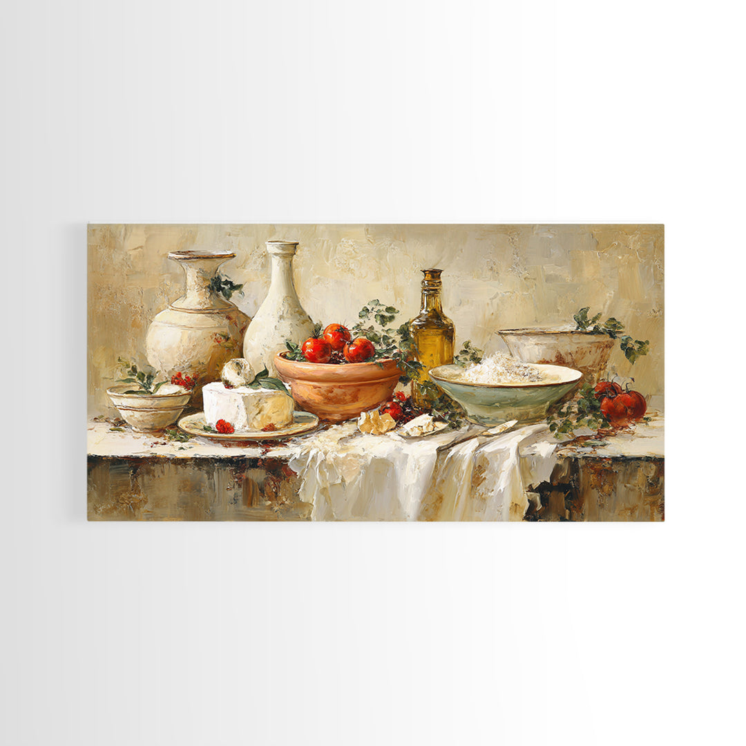 Parisian Dessert Poster Framed Canvas Print, Bakery Art, Statement Artwork, Bakery Decor, Fine Art, Patisserie, Art Print, BAK-2x1-20
