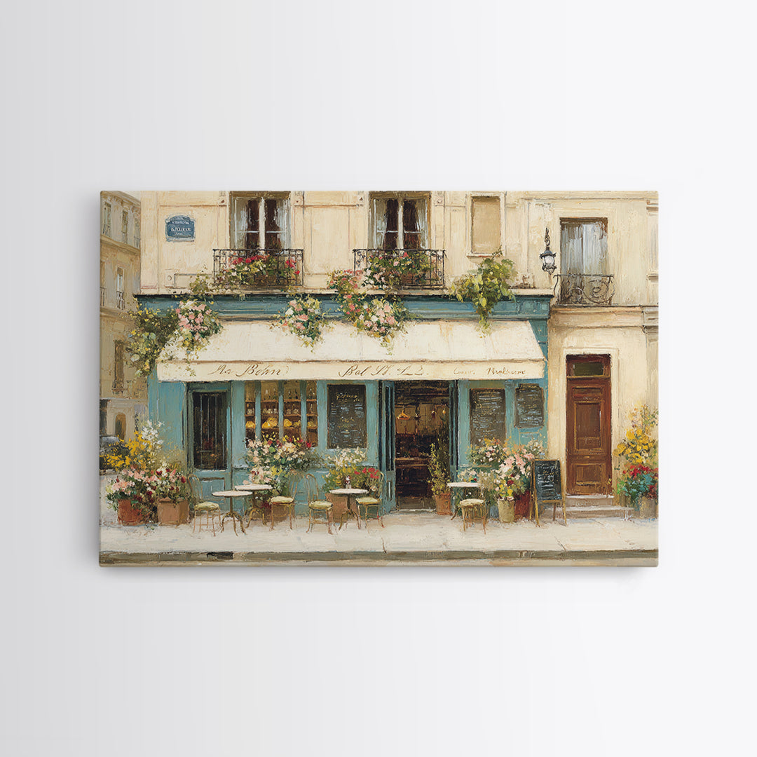 Parisian Dessert Poster Framed Canvas Print, Bakery Art, Kitchen Art Print, Bakery Decor, Fine Art, Patisserie, Modern Decor, BAK-3x2-28