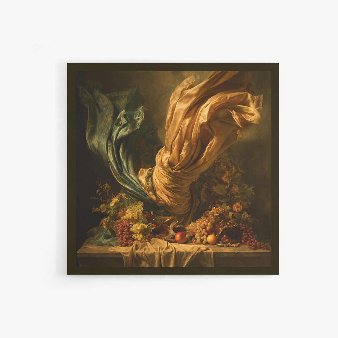 Mythic Goddess Figure Framed Canvas Print, Baroque Art, Eclectic Wall Art, Living Room Decor, Fine Art, Ornate, Gallery Decor, BAO-1x1-38