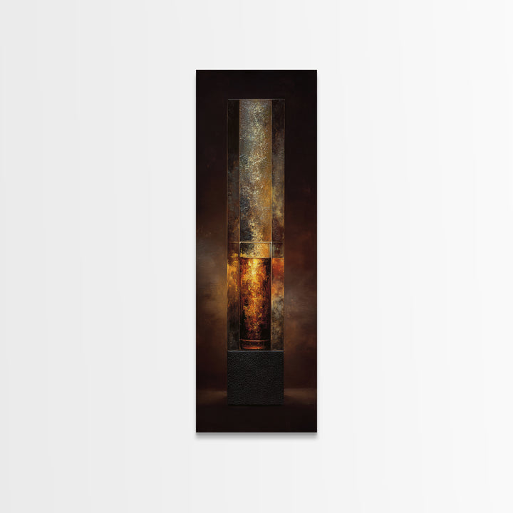 Midnight Manhattan Cocktail Framed Canvas Print, Bar Art, Kitchen Wall Decor, Bar Decor, Fine Art, Bar Cart Art, BAR-1x3-84