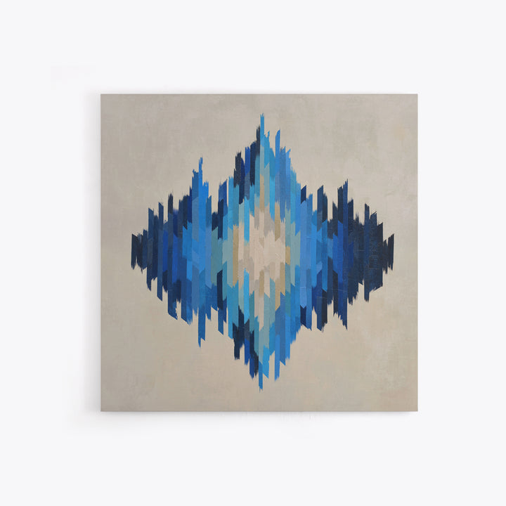 Abstract Soundwave Art Canvas Print, Basement Art, Mid Century Modern, Living Room Decor, Abstract Art, Retreat, BAS-1x1-20