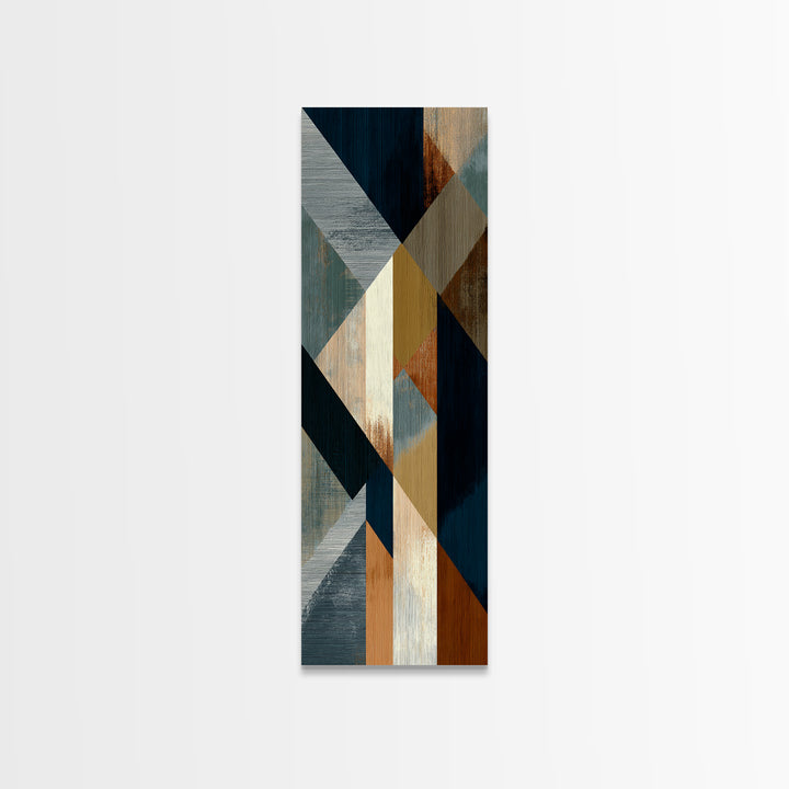 Sports Jersey Abstract Canvas Print, Basement Art, Baseball Decor, Living Room Decor, Fine Art, Retreat, Textured Painting, BAS-1x3-42