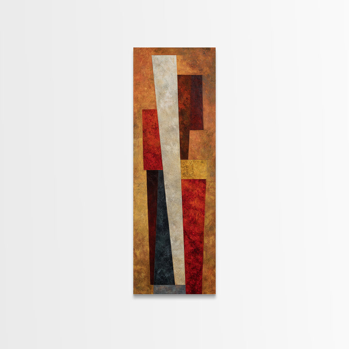 Sports Jersey Abstract Framed Canvas Print, Basement Art, Modern Decor, Living Room Decor, Abstract Art, Retreat, Home Decor, BAS-1x3-66