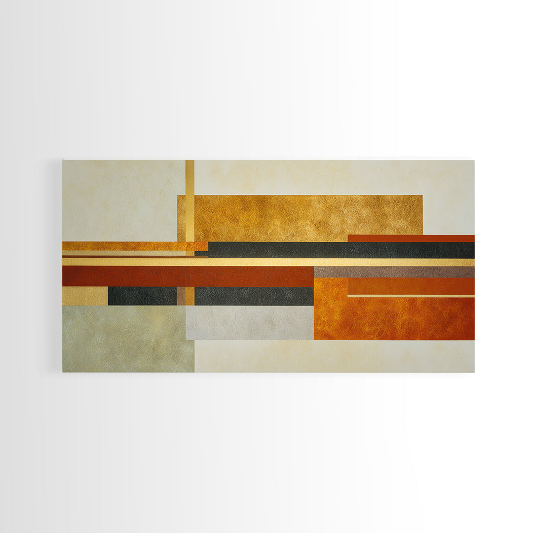 Sports Jersey Abstract Framed Canvas Print, Basement Art, Minimalist Decor, Living Room Decor, Fine Art, Retreat, Western Decor, BAS-2x1-50