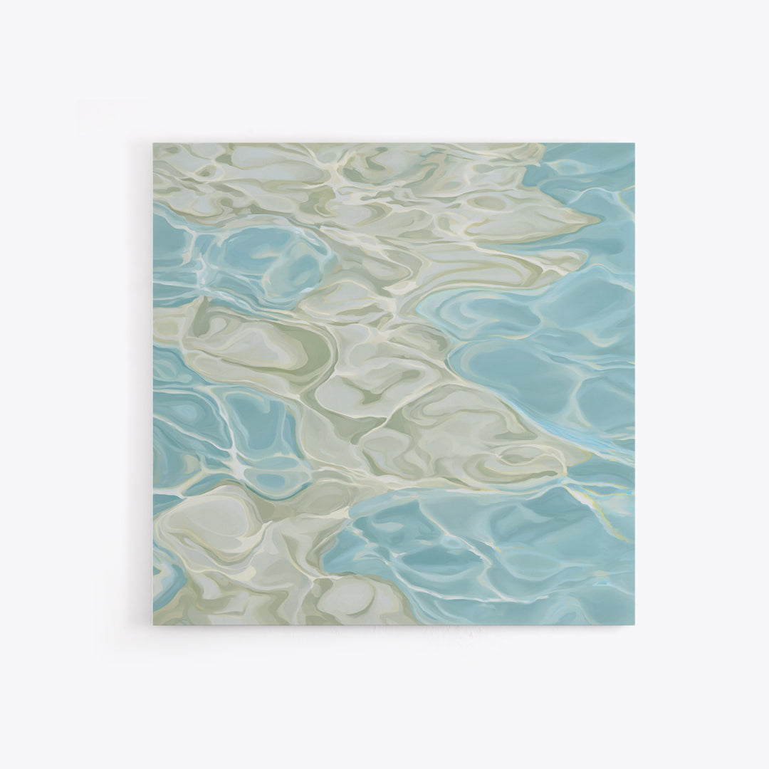 Abstract Water Ripples Framed Canvas Print, Bathroom Art, Halloween Art, Bathroom Decor, Abstract Art, Spa, Textured Painting, BAT-1x1-29