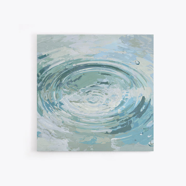 Abstract Water Ripples Framed Canvas Print, Bathroom Art, Halloween Art, Bathroom Decor, Abstract Art, Spa, Textured Painting, BAT-1x1-53