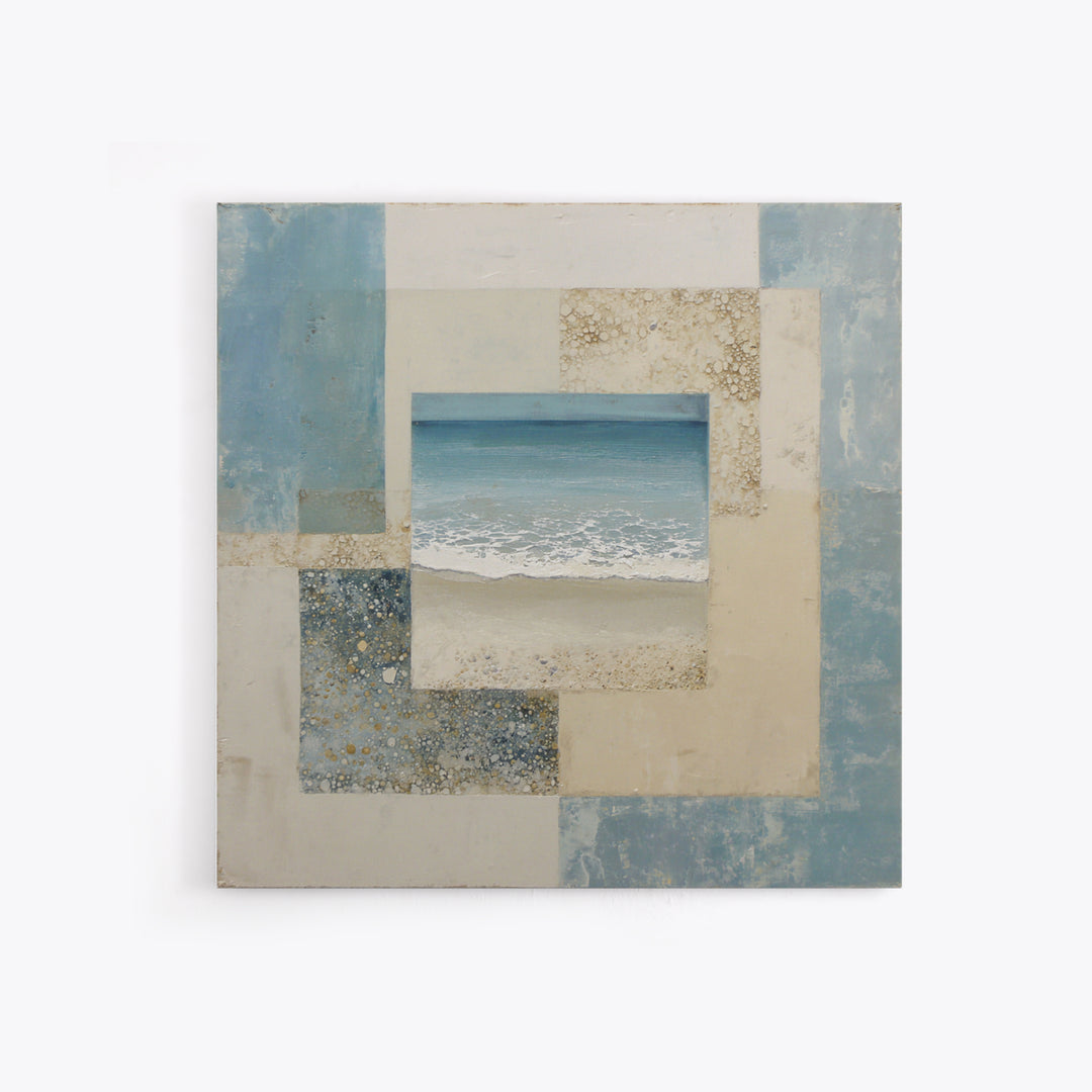 Clean Geometric Forms Canvas Print, Bathroom Art, Bathroom Wallpaper, Bathroom Decor, Abstract Art, Spa, Luxury Decor, BAT-1x1-69