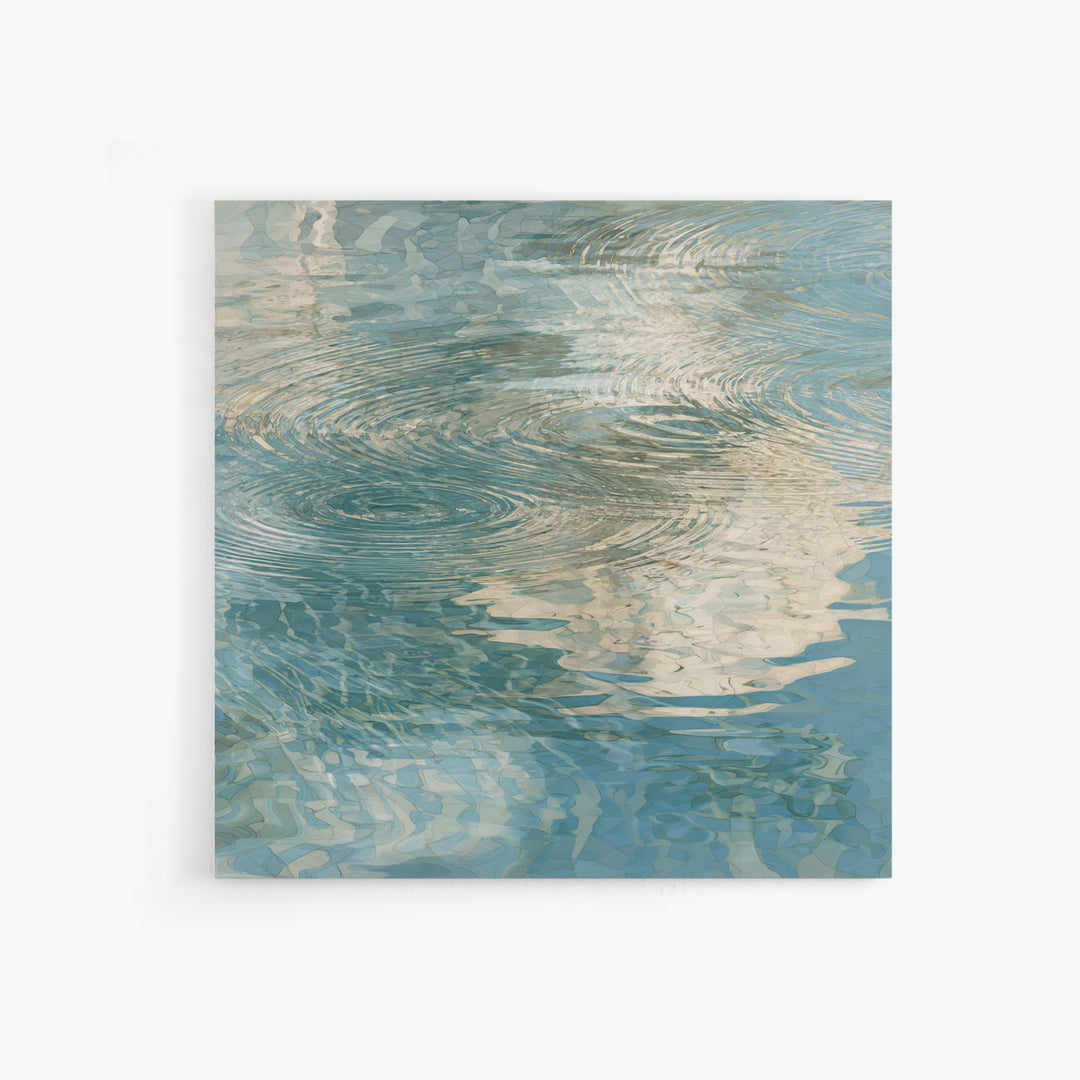 Abstract Water Ripples Canvas Print, Bathroom Art, Modern Decor, Bathroom Decor, Fine Art, Spa, Home Decor, Poster, Digital Art, BAT-1x1-77