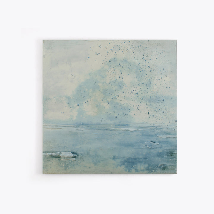 Soft Cloud and Rain Composition Canvas Print, Bathroom Art, Fine Art Print, Bathroom Decor, Fine Art, Spa, Poster, Digital Art, BAT-1x1-91