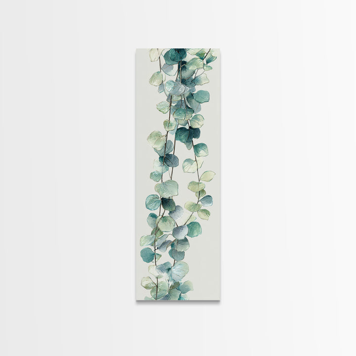 Spa Eucalyptus Branch Canvas Print, Bathroom Art, Retro Wall Art, Bathroom Decor, Fine Art, Spa, Modern Decor, Fine Art Print, BAT-1x3-14