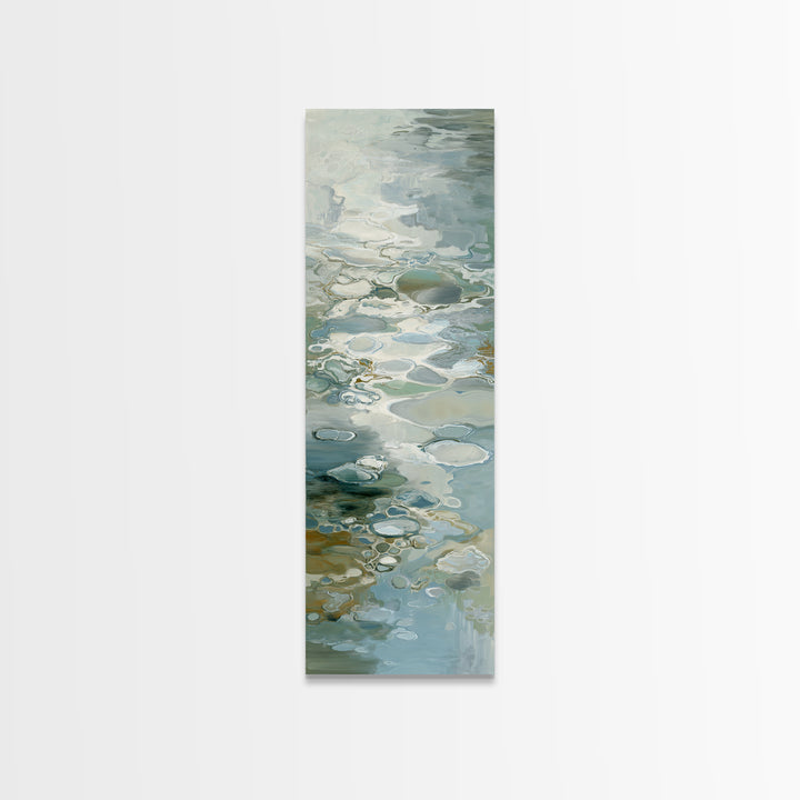 Soft Cloud and Rain Composition Canvas Print, Bathroom Art, Wall Art, Bathroom Decor, Oil Painting, Spa, Dog Portrait, BAT-1x3-55