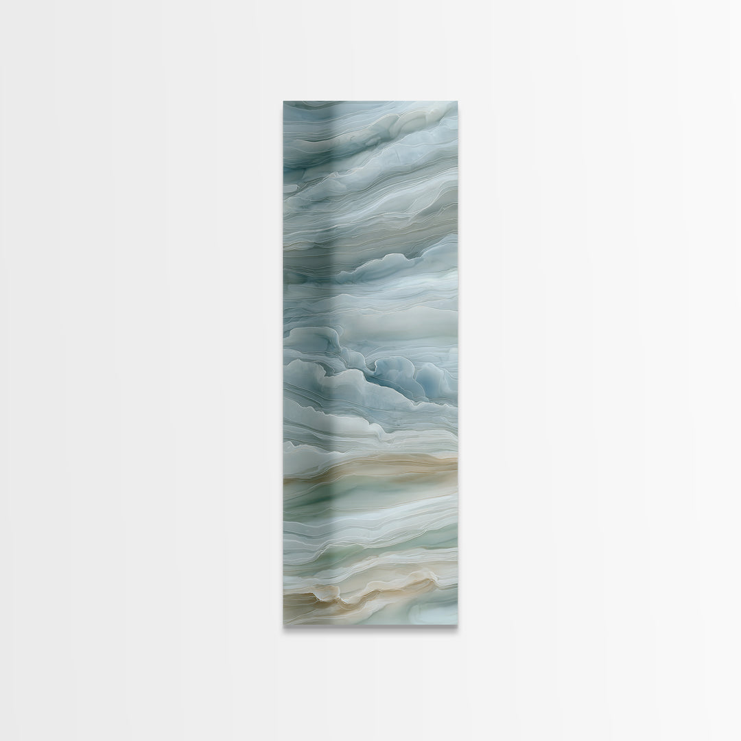 Soft Cloud and Rain Composition Canvas Print, Bathroom Art, Modern Decor, Bathroom Decor, Fine Art, Spa, Home Decor, Poster, BAT-1x3-7