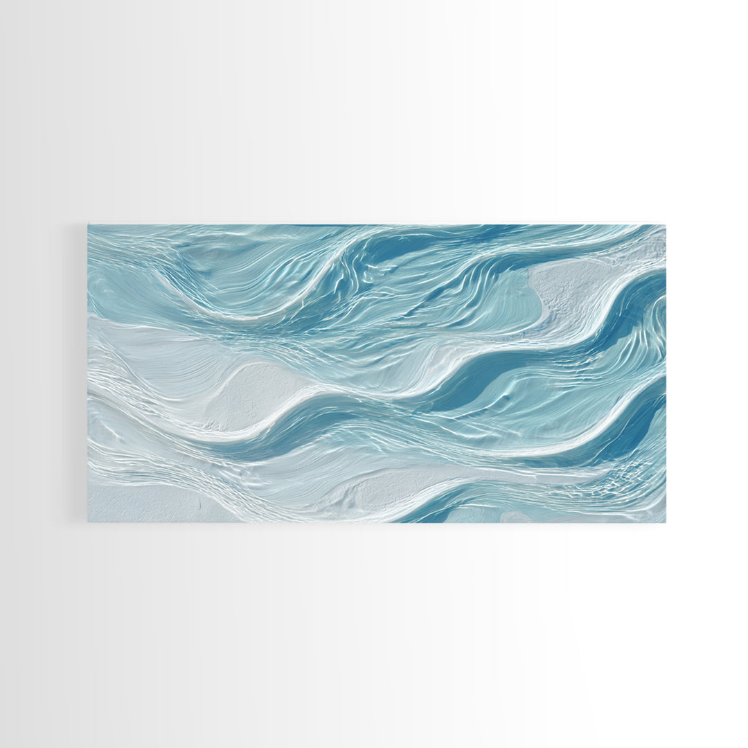 Abstract Water Ripples Framed Canvas Print, Bathroom Art, Art Print, Bathroom Decor, Fine Art, Spa, Custom Pet Portrait, BAT-2x1-25