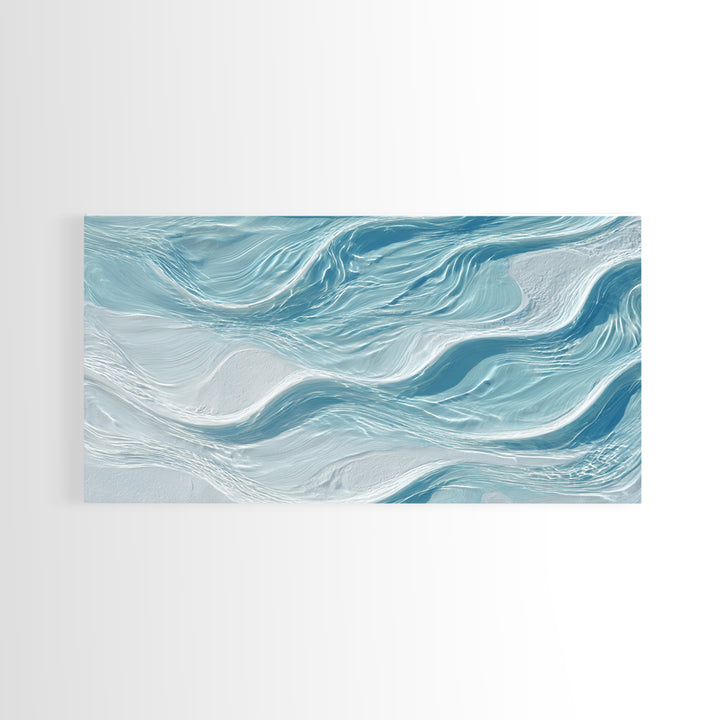 Abstract Water Ripples Framed Canvas Print, Bathroom Art, Art Print, Bathroom Decor, Fine Art, Spa, Custom Pet Portrait, BAT-2x1-25