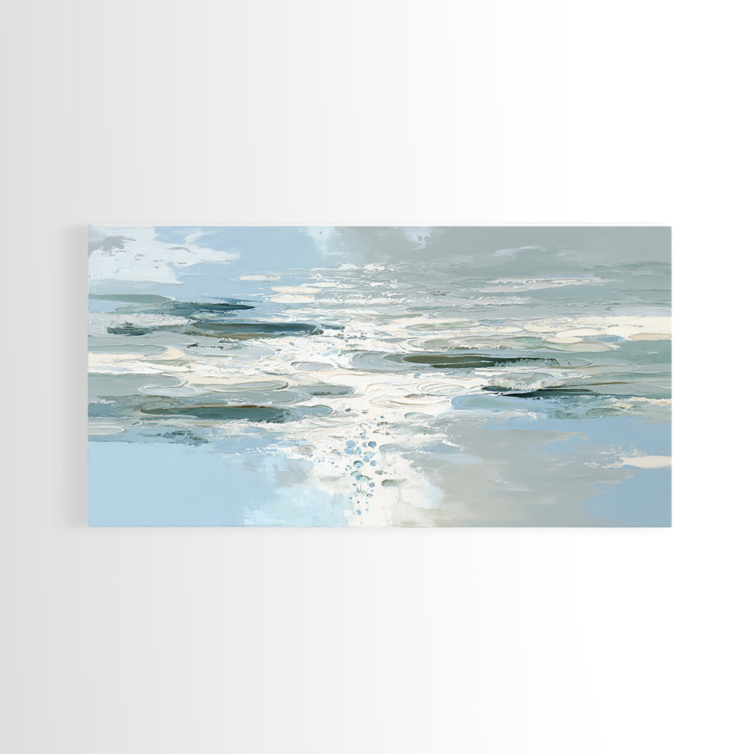 Abstract Water Ripples Canvas Print, Bathroom Art, Wall Art, Bathroom Decor, Abstract Art, Spa, Dog Portrait, Canvas Wall Art, BAT-2x1-49