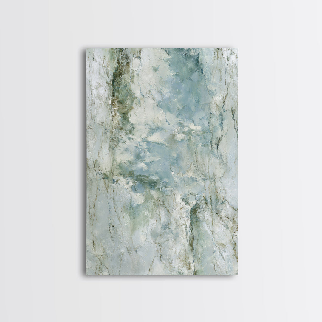 Abstract Marble Texture Framed Canvas Print, Bathroom Art, Dopamine Decor, Bathroom Decor, Abstract Art, Spa, Halloween Art, BAT-2x3-24