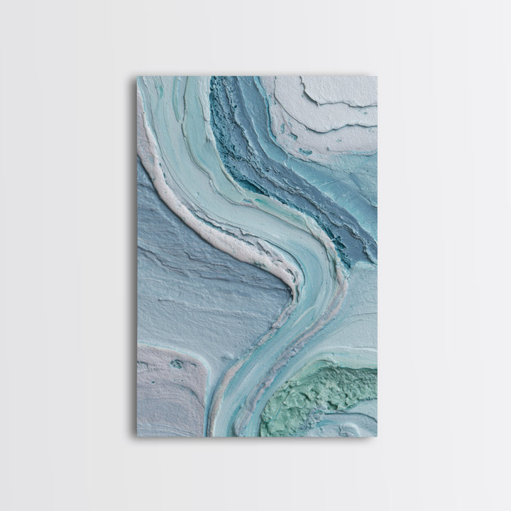 Soft Cloud and Rain Composition Framed Canvas Print, Bathroom Art, Bathroom Wall Decor, Bathroom Decor, Fine Art, Spa, BAT-2x3-3