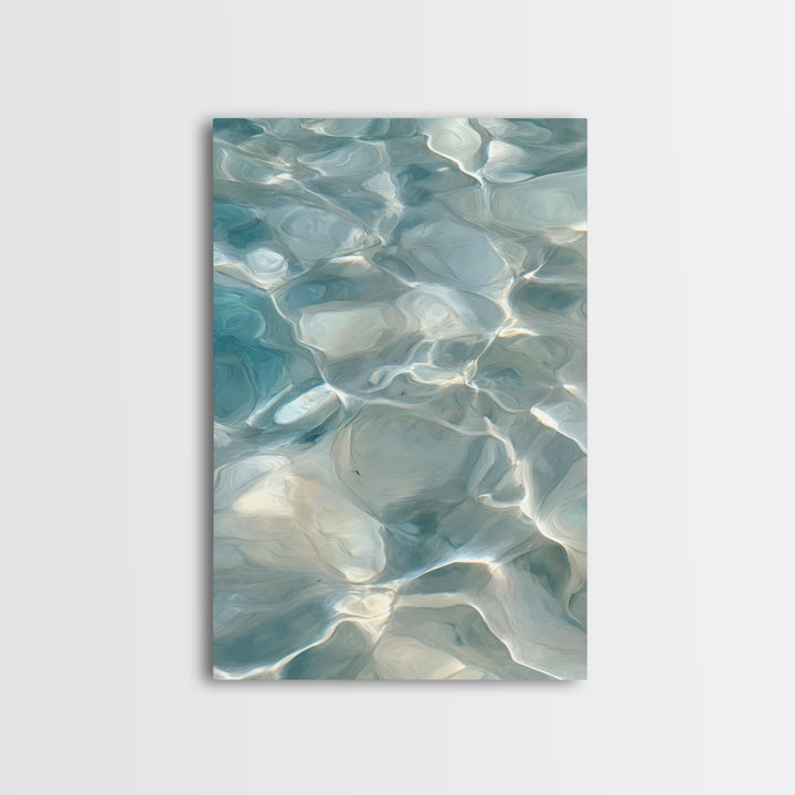 Abstract Water Ripples Canvas Print, Bathroom Art, Home Decor, Bathroom Decor, Fine Art, Spa, Canvas Wall Art, Digital Print, BAT-2x3-61