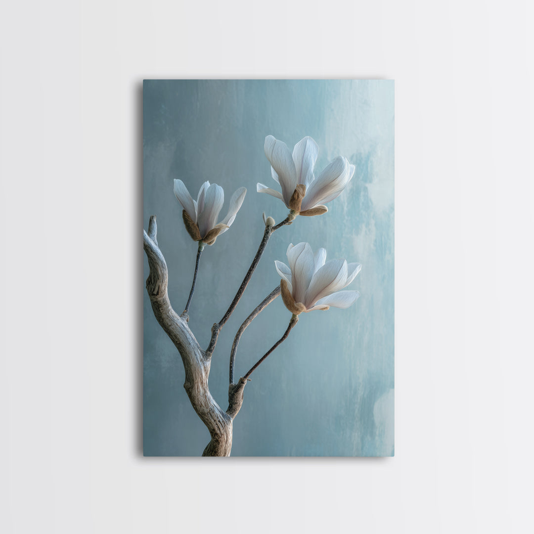 Soft Cloud and Rain Composition Canvas Print, Bathroom Art, Home Decor, Bathroom Decor, Fine Art, Spa, Canvas Wall Art, BAT-2x3-99