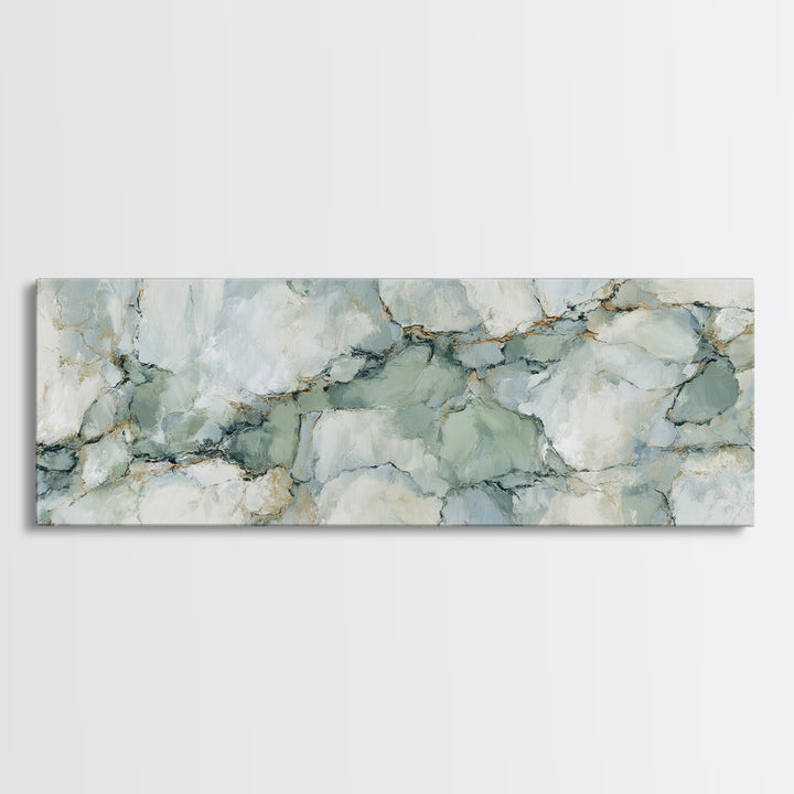 Abstract Marble Texture Framed Canvas Print, Bathroom Art, Halloween Art, Bathroom Decor, Abstract Art, Spa, Textured Painting, BAT-3x1-32