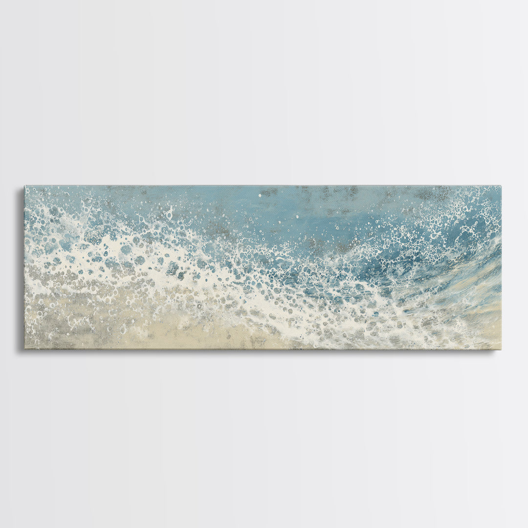 Abstract Water Ripples Canvas Print, Bathroom Art, Framed Wall Art, Bathroom Decor, Abstract Art, Spa, Bathroom Art Decor, BAT-3x1-45