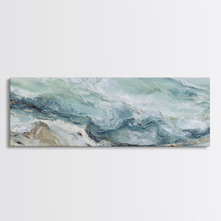 Abstract Marble Texture Canvas Print, Bathroom Art, Bathroom Accessories, Bathroom Decor, Abstract Art, Spa, Fine Art Print, BAT-3x1-8