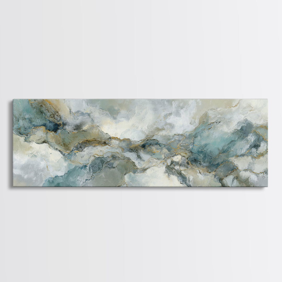 Abstract Marble Texture Canvas Print, Bathroom Art, Wall Art, Bathroom Decor, Abstract Art, Spa, Dog Portrait, Canvas Wall Art, BAT-3x1-80