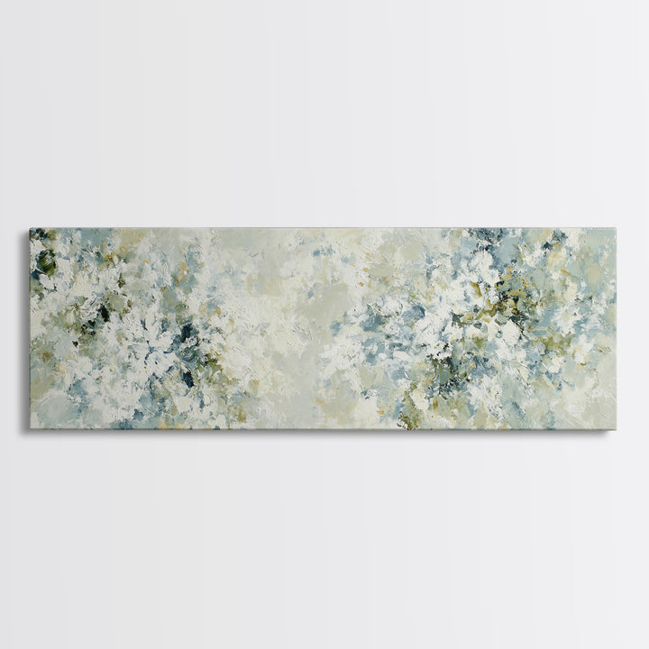 Sunlit Window Plant Shadow on Plaster Framed Canvas Print, Bathroom Art, Custom Pet Portrait, Bathroom Decor, Fine Art, Spa, BAT-3x1-82