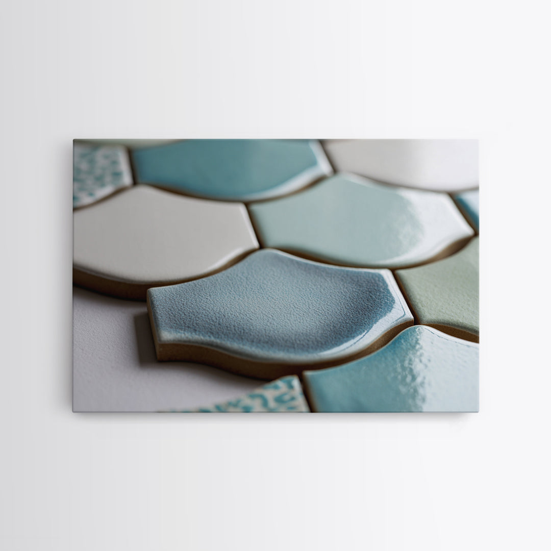 Clean Geometric Forms Framed Canvas Print, Bathroom Art, Wall Hanging, Bathroom Decor, Spa, Modern Art, Bathroom Art Decor, BAT-3x2-25