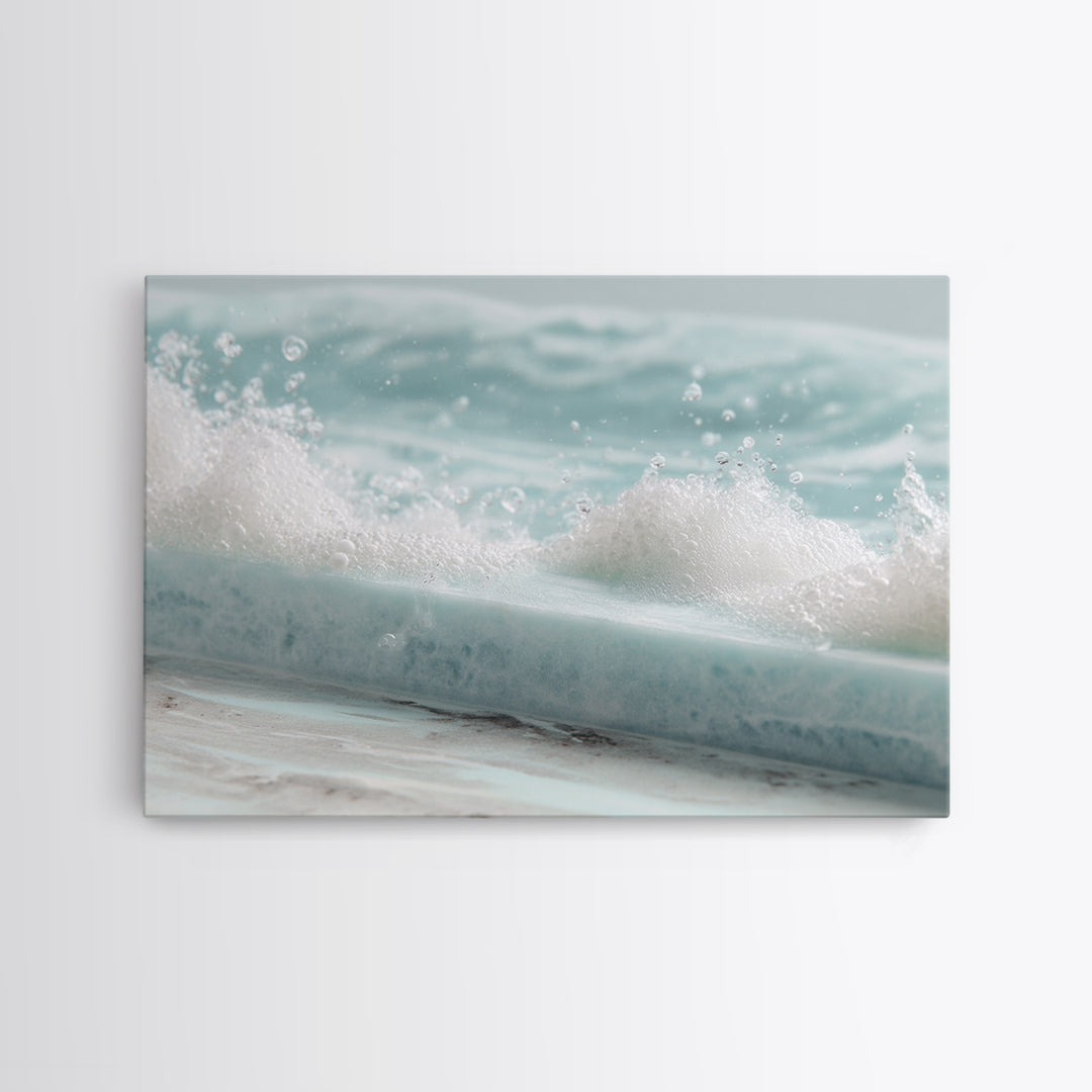 Calming Blue Ocean Wave Study Canvas Print, Bathroom Art, Bathroom Wall Decor, Bathroom Decor, Fine Art, Spa, Bathroom Print, BAT-3x2-29