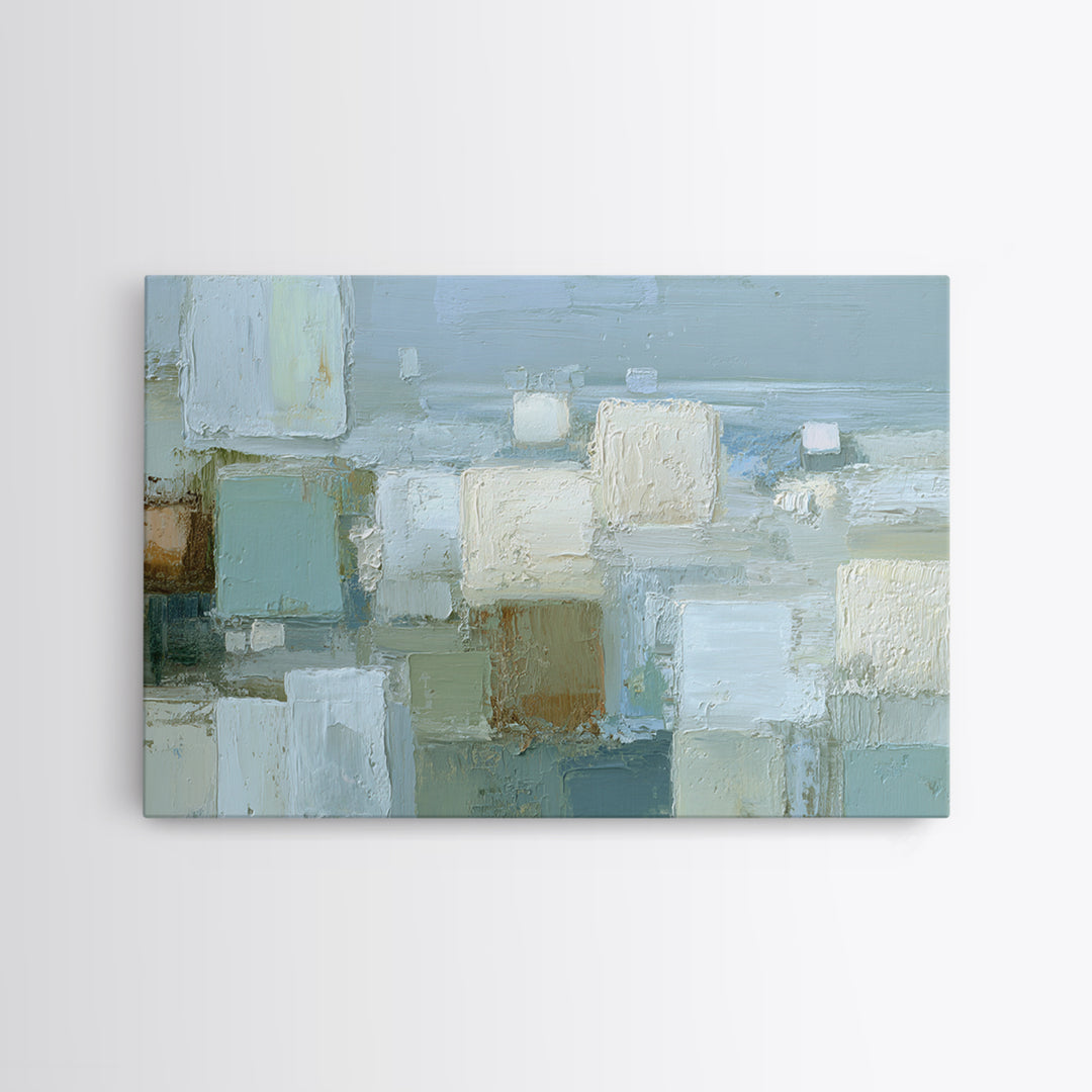 Clean Geometric Forms Canvas Print, Bathroom Art, Bathroom Prints, Bathroom Decor, Spa, Trendy Wall Art, Gallery Decor, BAT-3x2-49