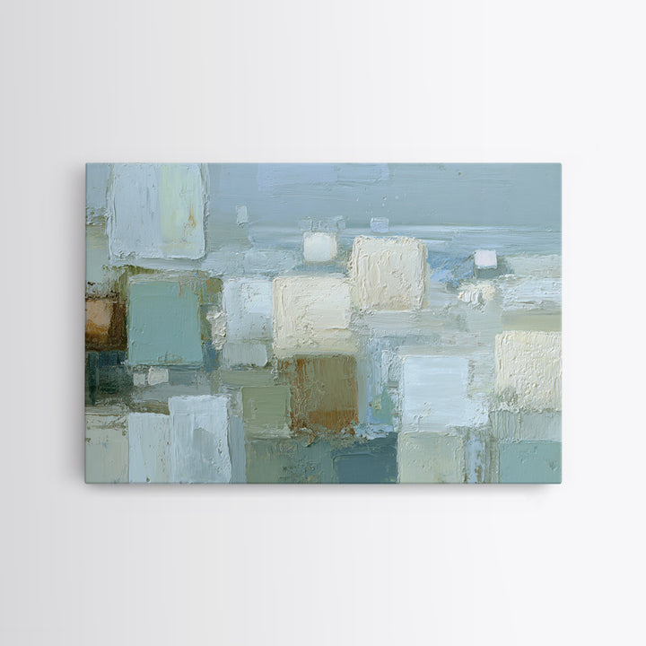 Clean Geometric Forms Canvas Print, Bathroom Art, Bathroom Prints, Bathroom Decor, Spa, Trendy Wall Art, Gallery Decor, BAT-3x2-49