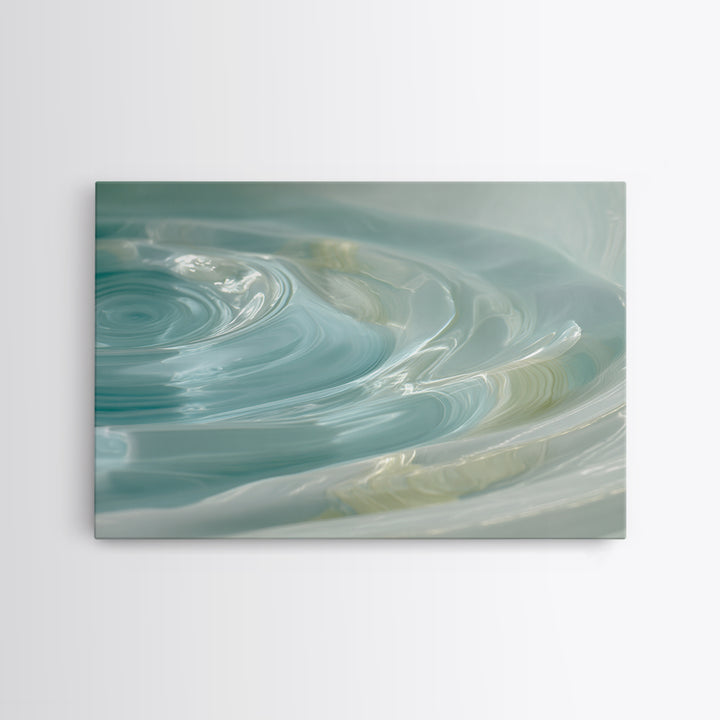 Abstract Water Ripples Canvas Print, Bathroom Art, Dog Portrait, Bathroom Decor, Abstract Art, Spa, Minimalist Wall Art, BAT-3x2-57