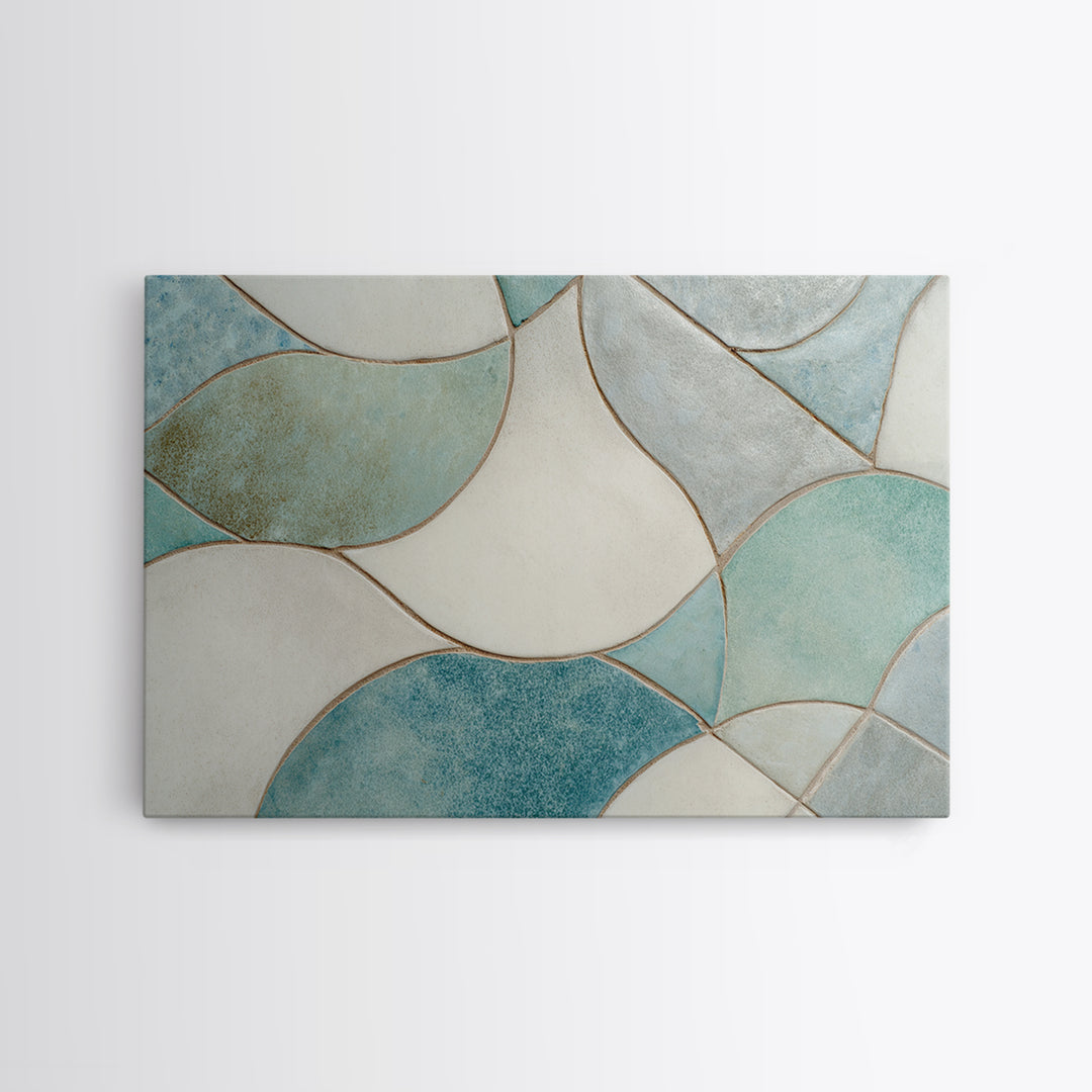 Clean Geometric Forms Canvas Print, Bathroom Art, Bathroom Prints, Bathroom Decor, Spa, Trendy Wall Art, Gallery Decor, BAT-3x2-73