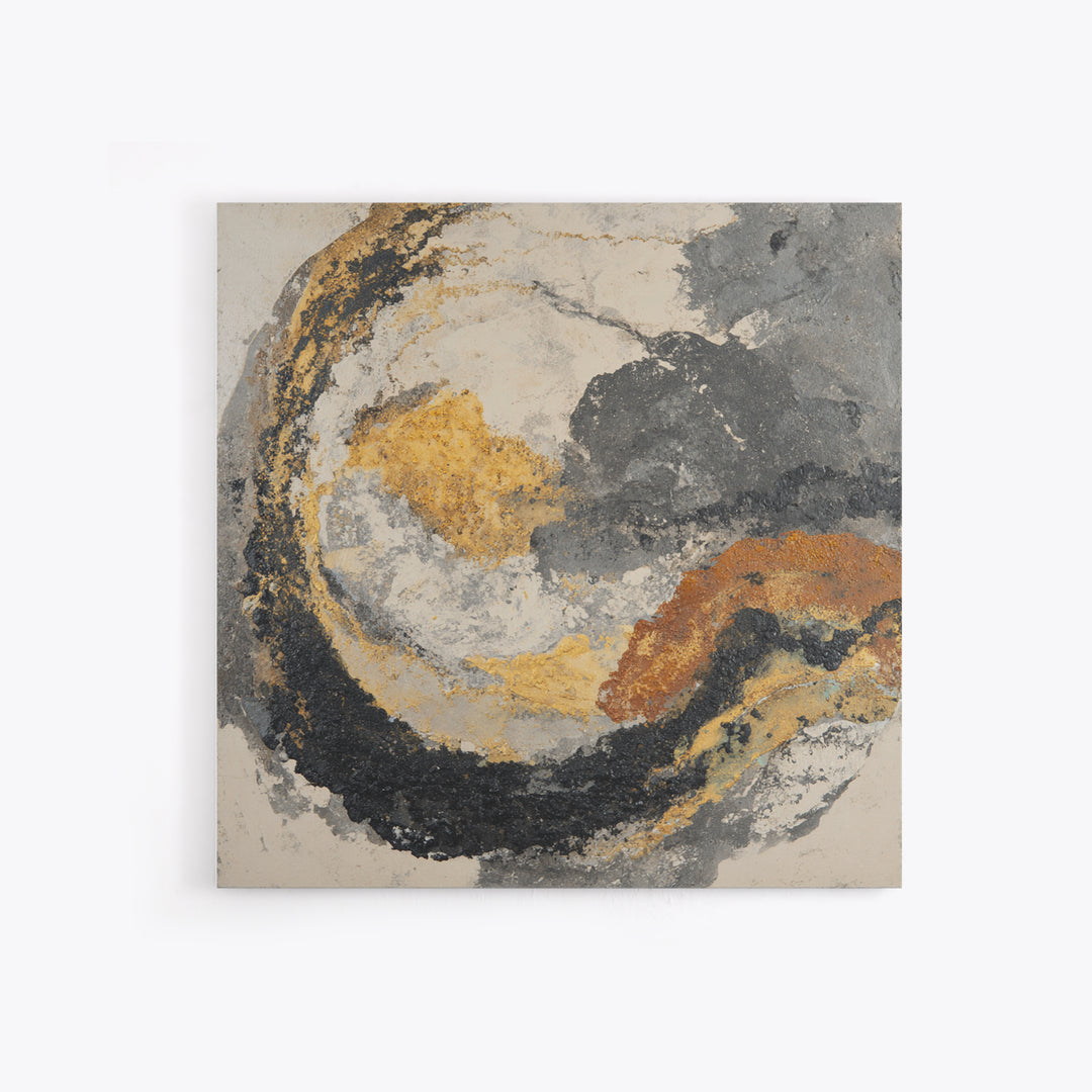 Abstract Marble Texture Canvas Print, Black and White Art, Original Art, Living Room Decor, Abstract Art, Monochrome, BAW-1x1-15