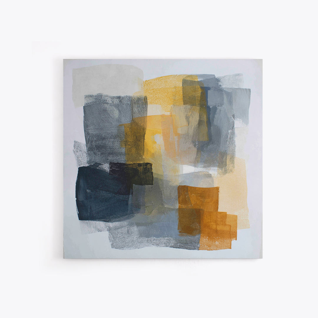 Abstract Charcoal Gestures on White Paper Canvas Print, Black and White Art, Living Room Decor, Abstract Art, Monochrome, BAW-1x1-4