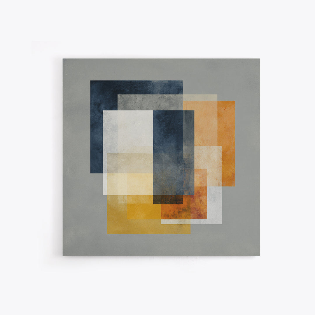 Geometric Bauhaus Grayscale Shapes Framed Canvas Print, Black and White Art, Set of 3 Prints, Living Room Decor, Monochrome, BAW-1x1-66