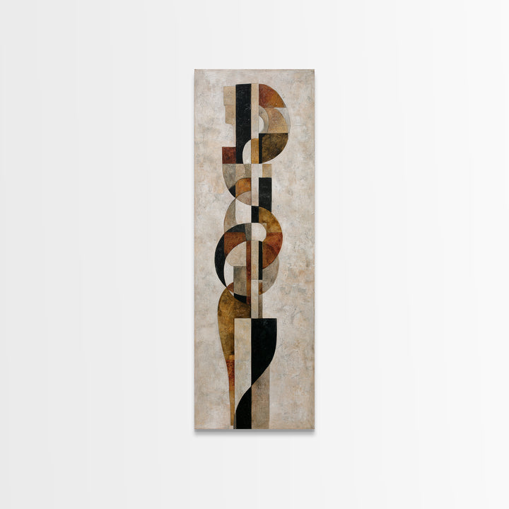 Monochrome Female Profile Canvas Print, Black and White Art, Printable, Living Room Decor, Abstract Art, Monochrome, BAW-1x3-85