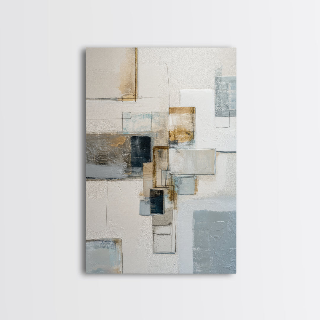 Minimal Face Pair Drawn Framed Canvas Print, Black and White Art, Art, Living Room Decor, Fine Art, Monochrome, Original Art, BAW-2x3-22