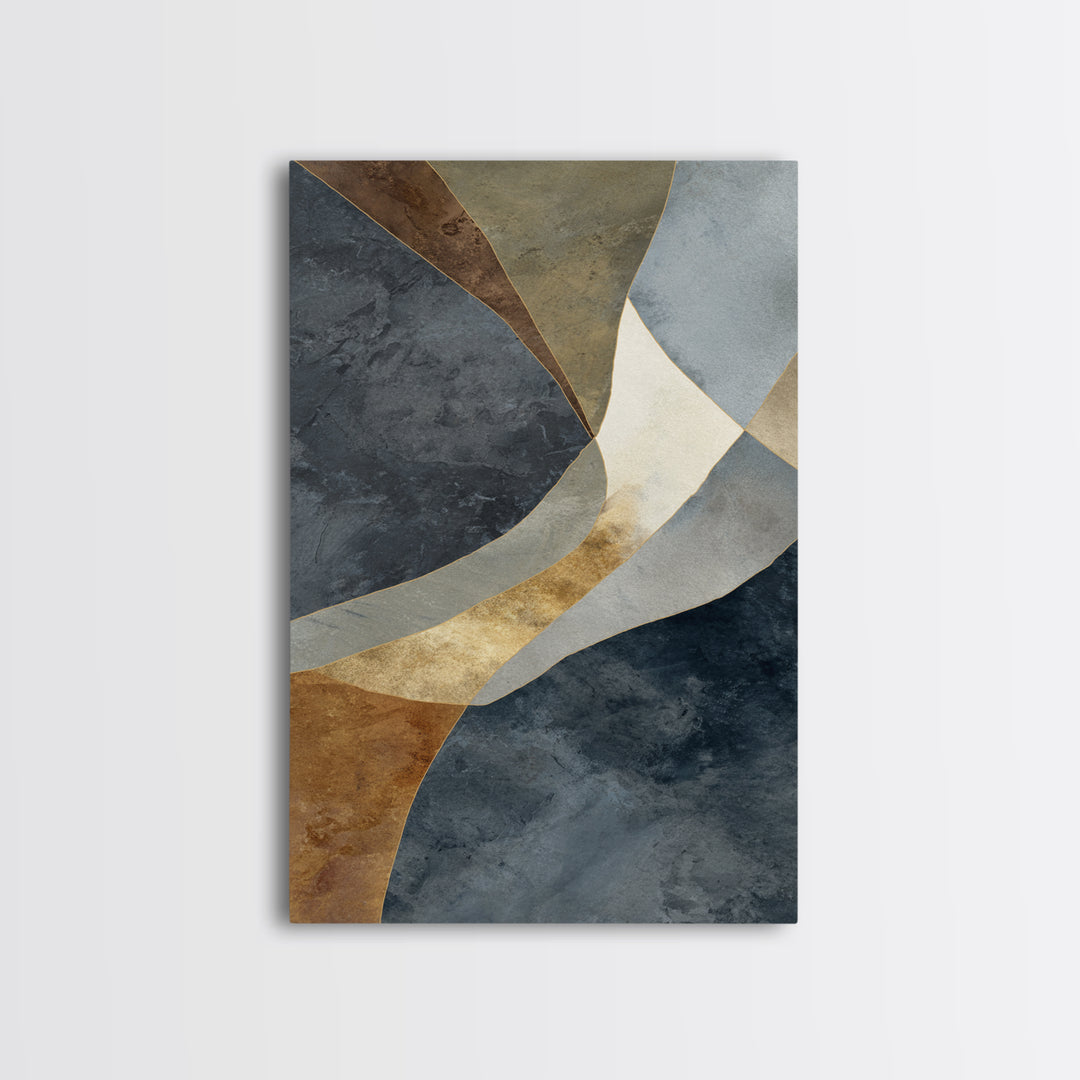 Abstract Marble Texture Canvas Print, Black and White Art, Modern Art, Living Room Decor, Abstract Art, Monochrome, BAW-2x3-95