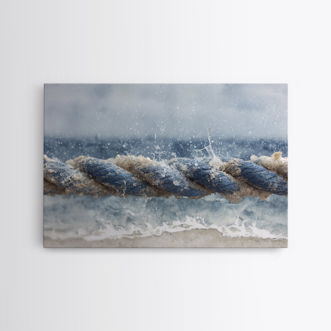 Stormy Ocean Wave Framed Canvas Print, Black and White Art, Gothic Decor, Living Room Decor, Oil Painting, Monochrome, BAW-3x2-14